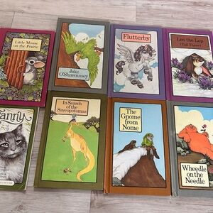 Vintage Serendipity books… 7 hardcover and one sort over…